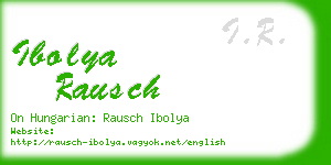 ibolya rausch business card